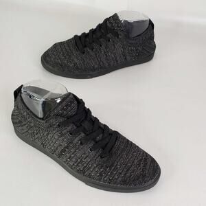 Suavs Zilker Shoes Women's 9 Black Gray Knit Comfort Casual Lace Up Sneakers